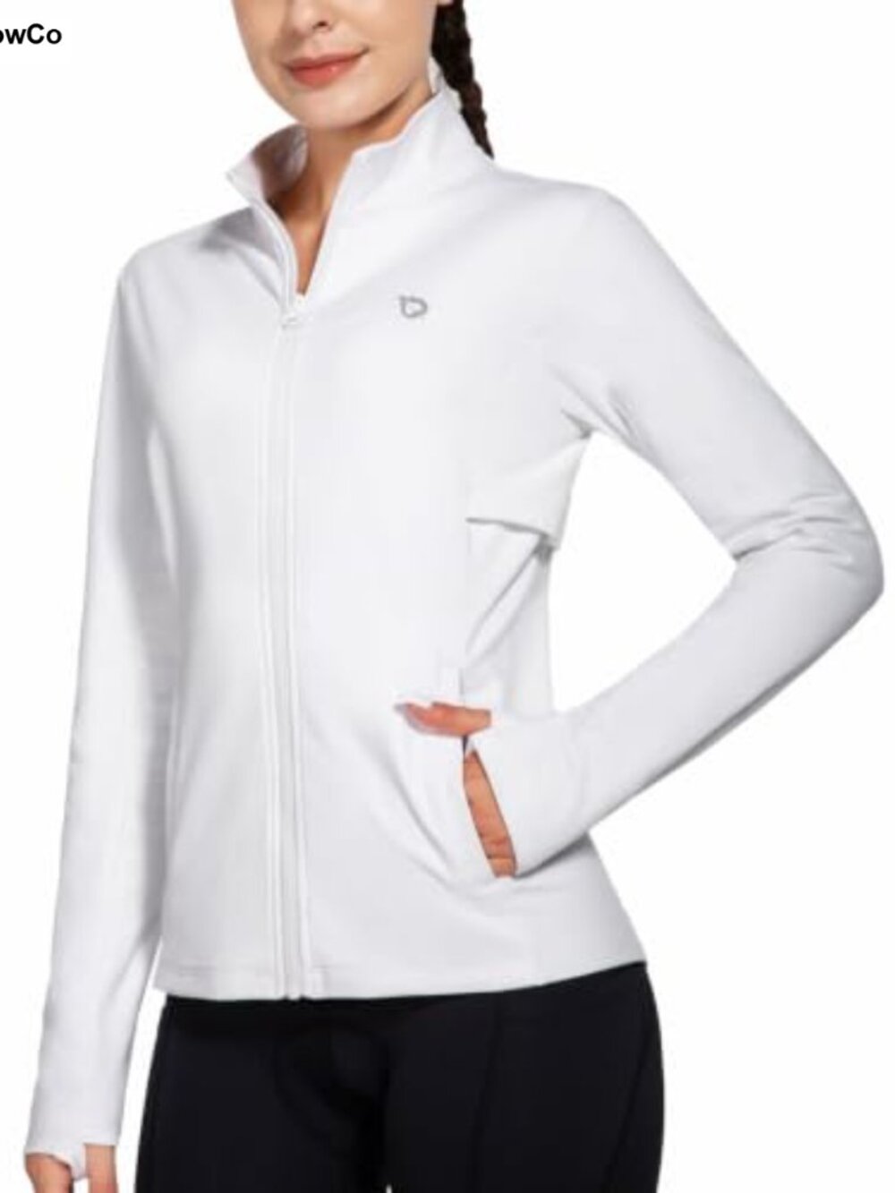 Women's Fleece Running Jacket Water Resistant Full Zip Winter Cycling